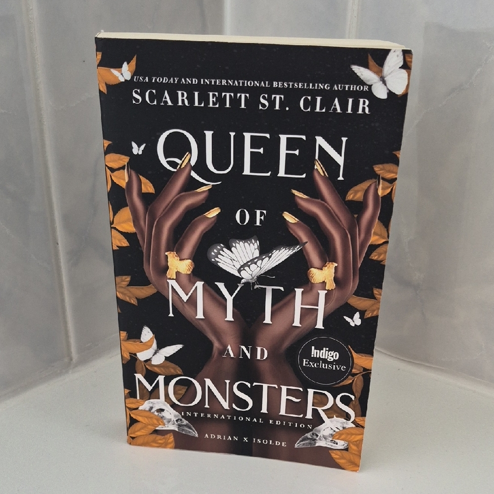 Queen of Myth and Monsters by Scarlett St. Clair - Black & Gold Cover